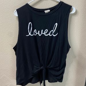 Loved tie up crop top